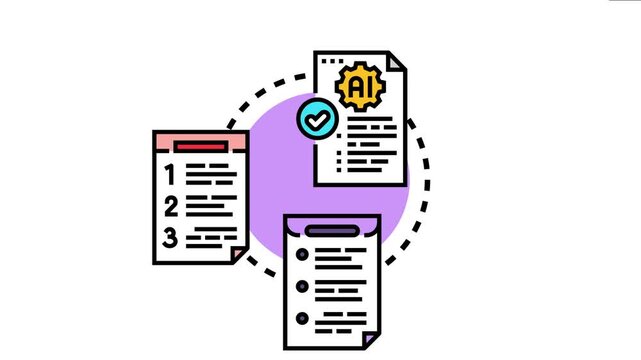 Ai powered document guiding task completion, featuring a detailed list of steps and bullet points for an optimized and efficient workflow