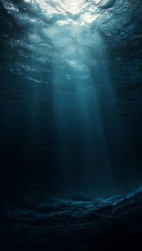 deep blue water