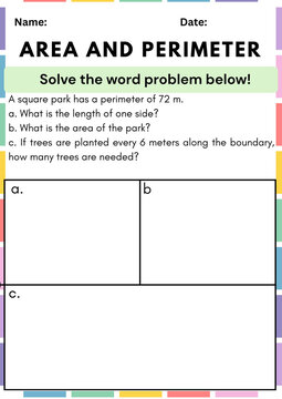Area and Perimeter Word Problem