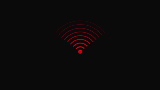 network tower produced radio wave concept radio waves royal blue color animation. Radio wave signal technology animation. Digital radio waves signal animation black.. HD video.......