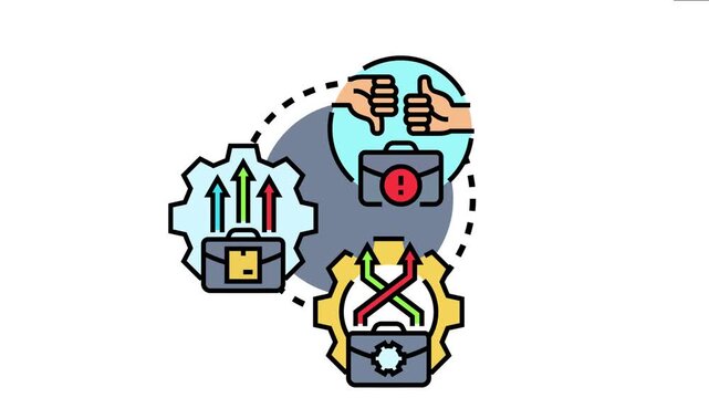 Visualizing the process of adapting to new business challenges, involving evaluation, strategic development, and dynamic adjustments for organizational growth and transformation