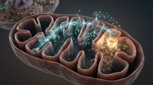 Cellular energy production mitochondria metabolism biological process