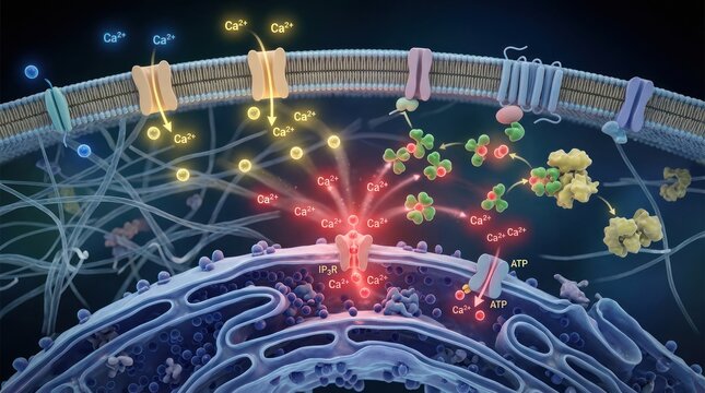 Cellular process of ion transport across biological membrane