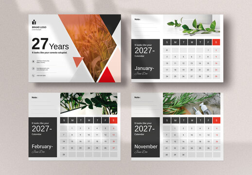 Minamal Calendar 2027