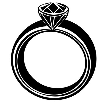 diamond ring vector