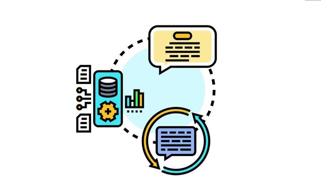 Artificial intelligence communication pathway a cycle of data processing, analysis, and information exchange, crucial for machine learning and deep learning systems