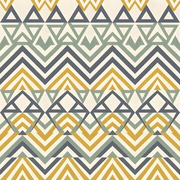 Contemporary hybrid geometric and botanical seamless fabric pattern, structured hexagon grid with abstracted minimalist flowers and leaves inside, modern graphic style, vibrant summer palette (coral, 