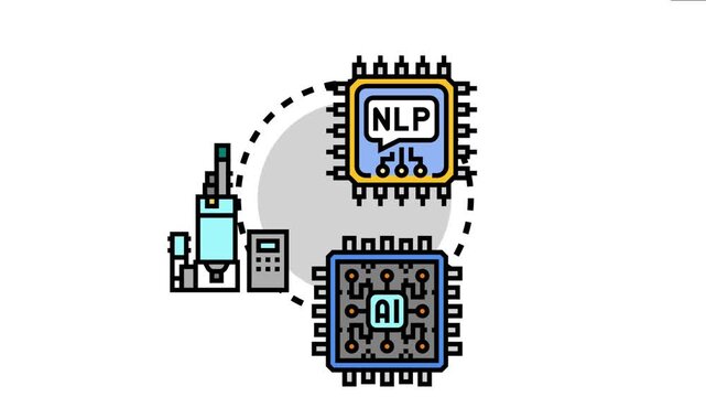 Advanced silicon chip components are the process of creating artificial intelligence and natural language processing technology
