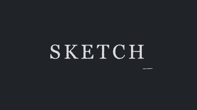 Minimalist typography animation with blinking cursor on dark 4k background