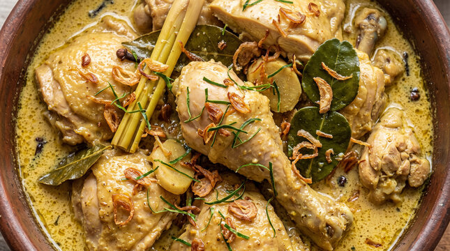 Indonesian Chicken Dish with Coconut Milk and Spices
