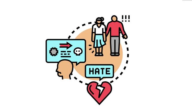 Aggressive intent concept showing emotions of hate within a person thinking about harmful actions towards other people, highlighting themes of conflict, violence, and malicious planning