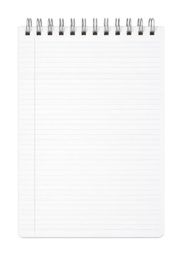 PNG Blank spiral notebook page isolated on transparent background