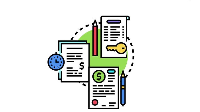 Business people structuring service agreements, outlining contract terms, managing time, and defining costs for various project needs, representing legal and financial transactions