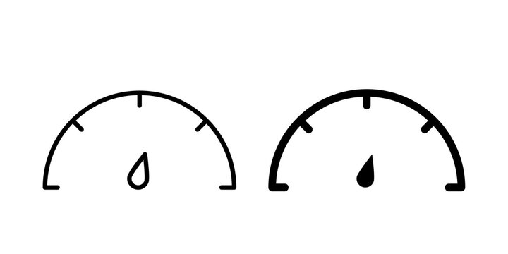 Speedometer icon vector logo pack