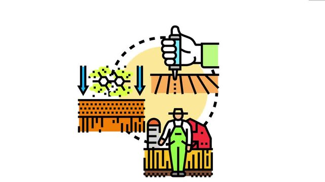 Agricultural resettlement program concept facilitating farming practices, land cultivation, and farmer support for community growth and sustainable development