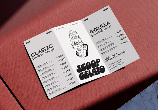 Trifold Brochure Mockup