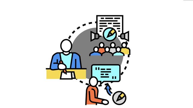 Ai copywriting assistant working with automation in content writing, generating text for marketing and social media, creating articles and advertising campaigns