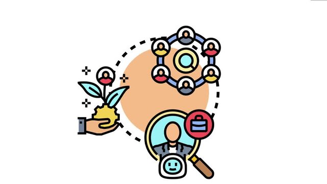 Artificial intelligence platforms leveraging networks to identify, nurture, and grow potential customer leads, utilizing smart connections and data analysis for business development