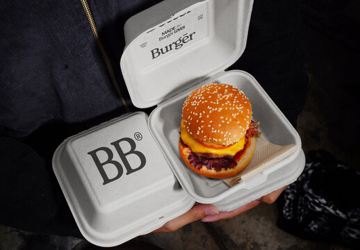 Burger Box Mockup