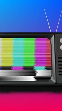 Old television with static 4k