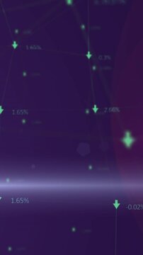 Animation of network of connections over arrows