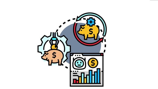 Ai driven system automates financial savings and investment processes. Utilizing machine learning algorithms to optimize money management. Analyze budget