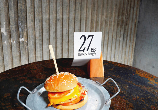 Table Number Mockup