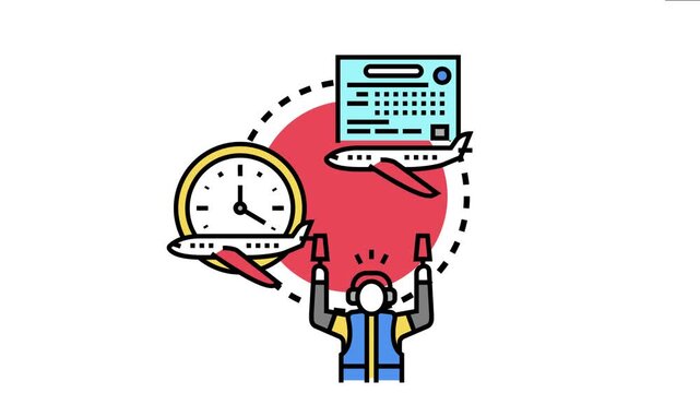 Aircraft flight scheduling, planning, and control involve managing airline routes, time, and operations with an air traffic controller directing planes for efficient aviation logistic