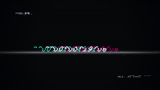 Animated of VCR Timecode Glitch