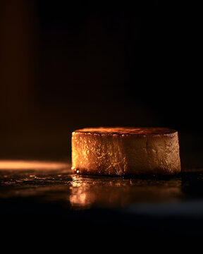 Dark and Moody Foie Gras Highlighted by Low-Key Dramatic Lighting for Culinary and Food Photography