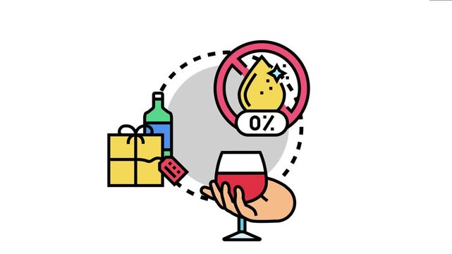 Concept an alcohol free lifestyle, focusing on non alcoholic options, responsible choices, and celebrating without consuming spirits