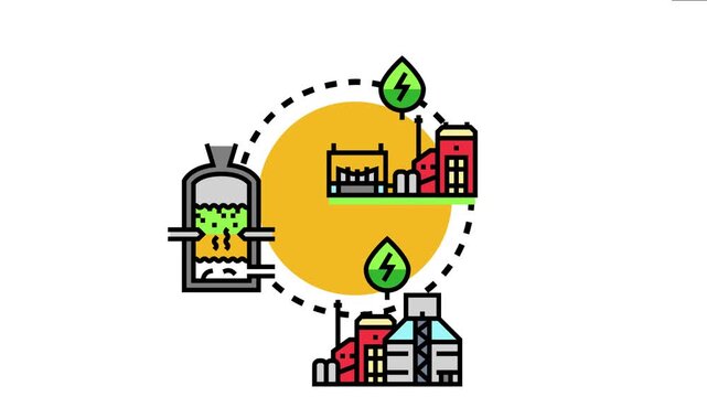 Algae biomass process transforming organic matter into sustainable energy, a lifecycle of renewable resources and production of biofuel in industrial plants