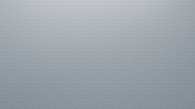 White Jigsaw Puzzle Wallpaper with Precisely Connected Pieces. Teamwork Concept.