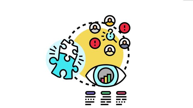 Alignment strategy icon people collaborating, solving problems, and developing a unified vision for a common goal, improving business and team performance