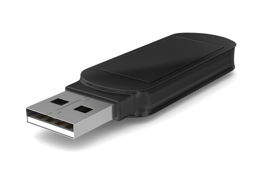 USB Flash Drive Isolated on White Background