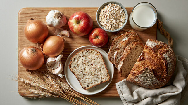 Educational comparison of low FODMAP foods and ingredients commonly limited during the elimination phase.