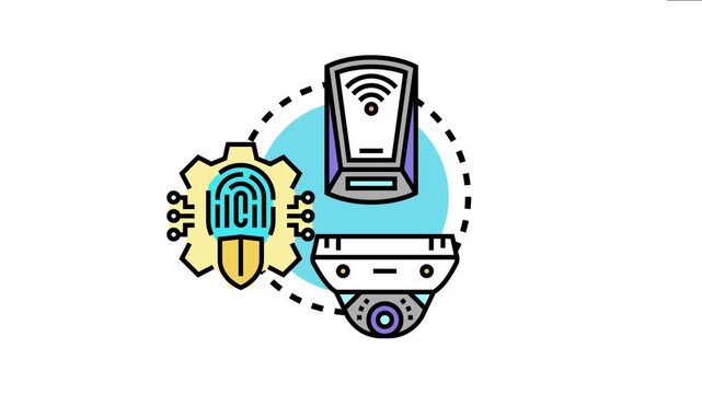 Always on security scanning system continuously protecting data with wireless network monitoring. Biometric access control. And video surveillance providing comprehensive digital and physical privacy