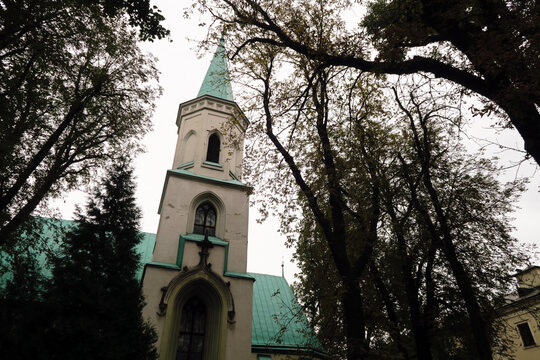 Cieszyn, Poland. Church of the Holy Trinity (Polish:Kości&oacute;ł św. Tr&oacute;jcy w Cieszynie), a Roman Catholic branch church from 1594, built in the Gothic - Renaissance style.