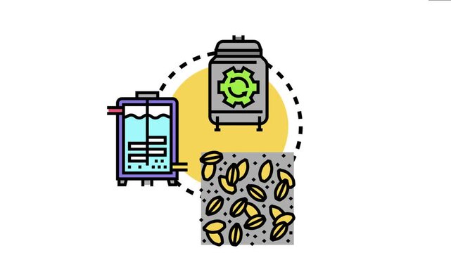 Anaerobic waste fermentation tank icon concept a process of transforming organic waste into energy and valuable byproducts for sustainability