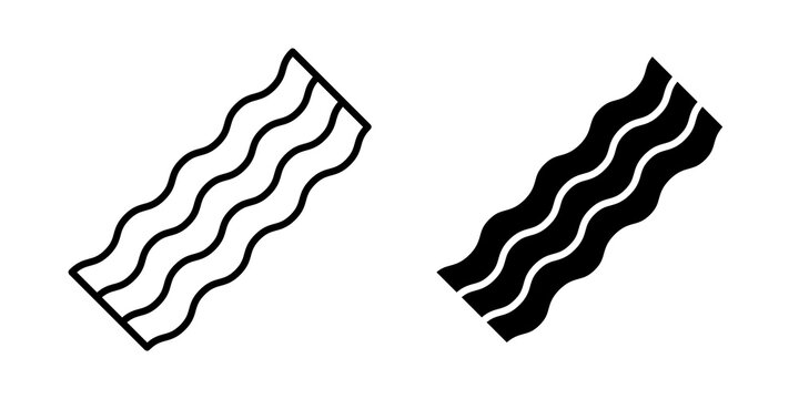 Bacon icon line symbol series. EPS10