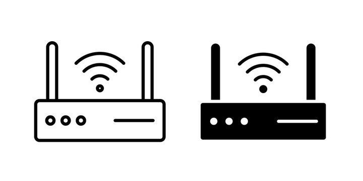 Wifi modem icon line symbol series. EPS10