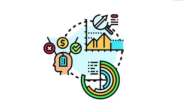 Analytics guidance using data visualization tools, charts, and metrics helps professionals make informed business decisions, evaluating options for successful strategy implementation