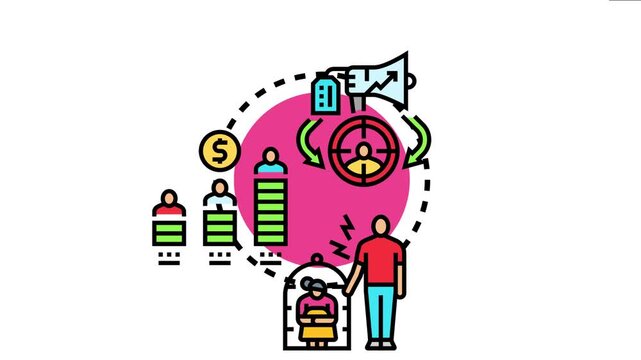 Abstract showing various elements impacting a central target, symbolizing the complex process of evaluating cause and effect in business and social scenarios