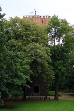 Cieszyn, Poland. Castle Hill (Polish: Wzg&oacute;rze Zamkowe) is a historic and scenic site overlooking the Olza River, known as the birthplace of the town.