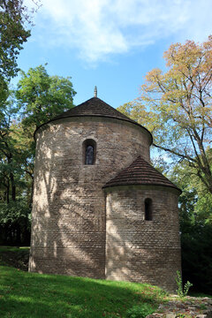 Cieszyn, Poland. St. Nicholas' Rotunda (Polish:Rotunda św. Mikołaja w Cieszynie) is the only Romanesque rotunda in Poland preserved with its nave vault.