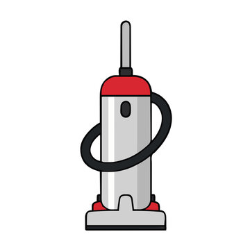 vector illustration of an vacum cleaner