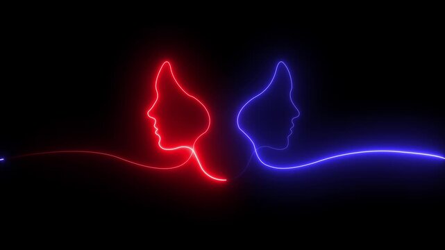 The neon symbol indicates that ultimate victory is achieved through mutual cooperation