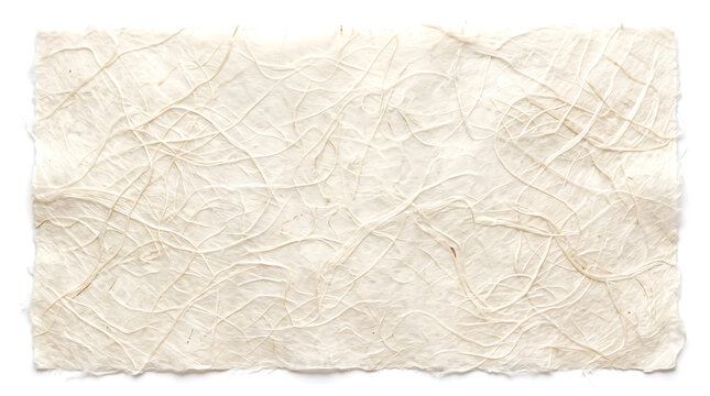 Washi paper texture with natural fibers and subtle creases for artistic backgrounds