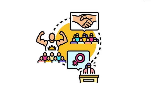 Concept showing people forming a unified anti tyranny resistance achieving collective goals by advocating for freedom. Equality