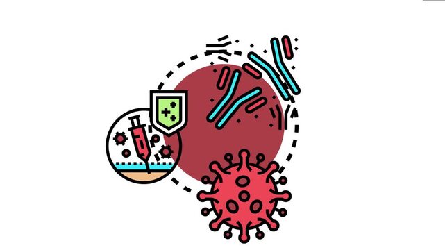 Antibody based drug therapy working to protect the body against invading viruses and infections, medical treatment and immunity development for diseases